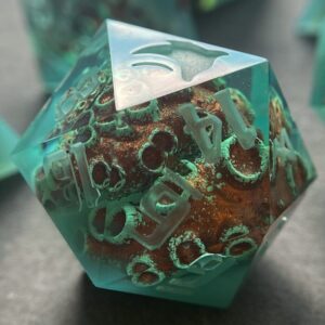 Kraken Dice d20 Sea Monsters Tentacle Dnd Sharp Edges Dice // Critical Role Octopus Polyhedral Dice for rpg Dungeons and dragons // Cthulhu die